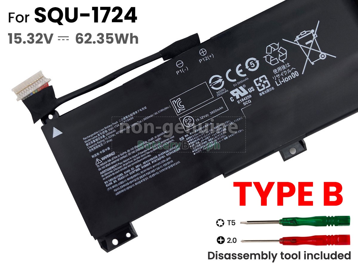 Gigabyte SQU-1723 Replacement Battery