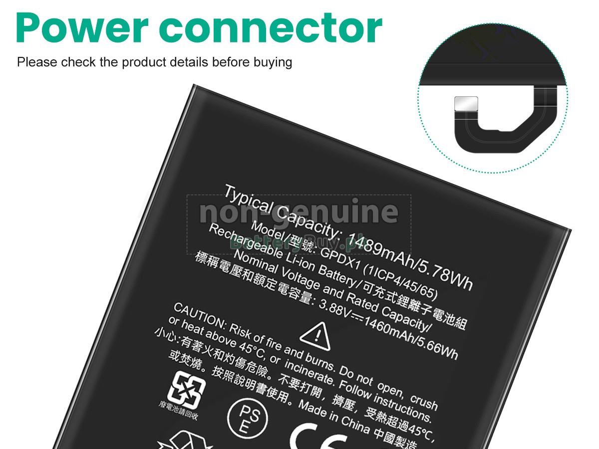 Google GPDX1 Replacement Battery