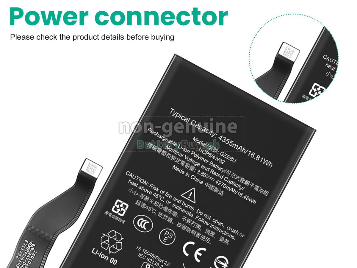 Google PIXEL 7 Replacement Battery