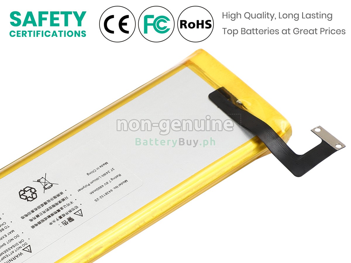 GPD 6438132-2S Replacement Battery