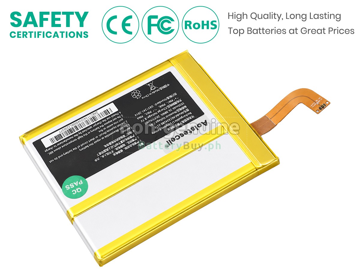 GPD AEC634280-2S1P(2ICP/42/807) Replacement Battery