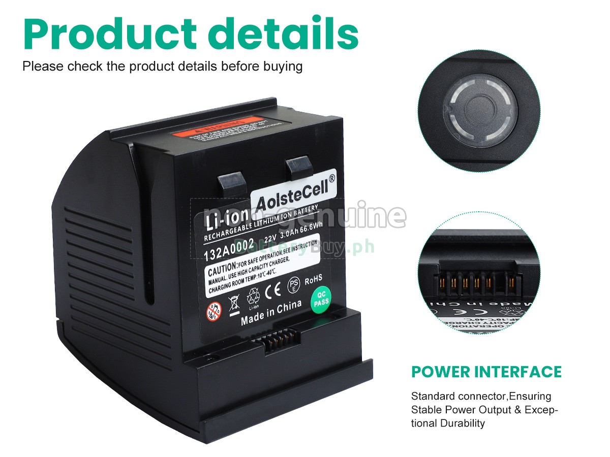 Gtech 103A105 Replacement Battery