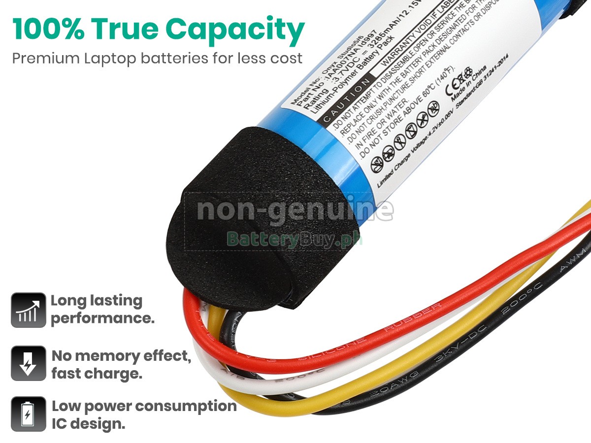 Harman Kardon HKOS6BLKSG Replacement Battery