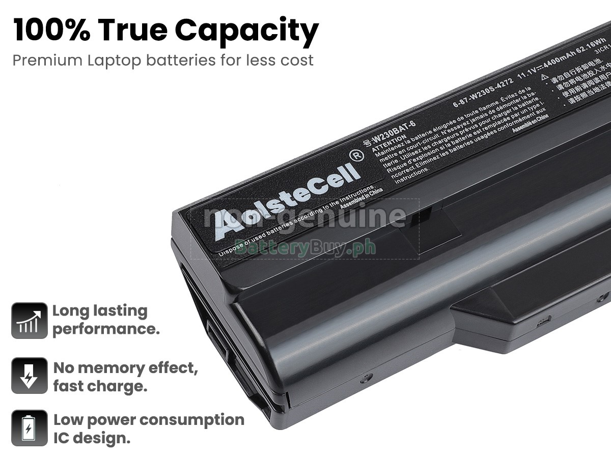 Hasee W230S Replacement Battery