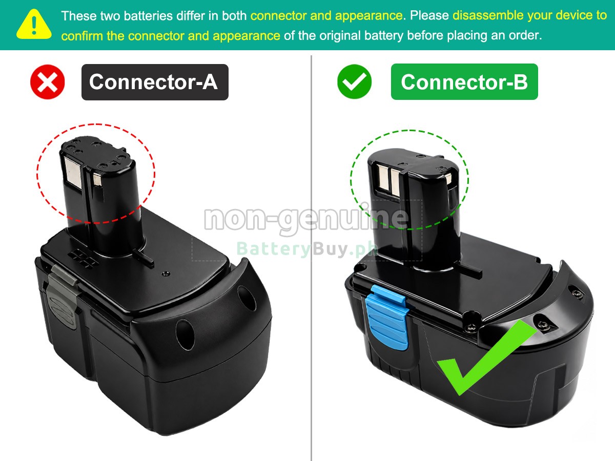 Hitachi EB1830HL Replacement Battery