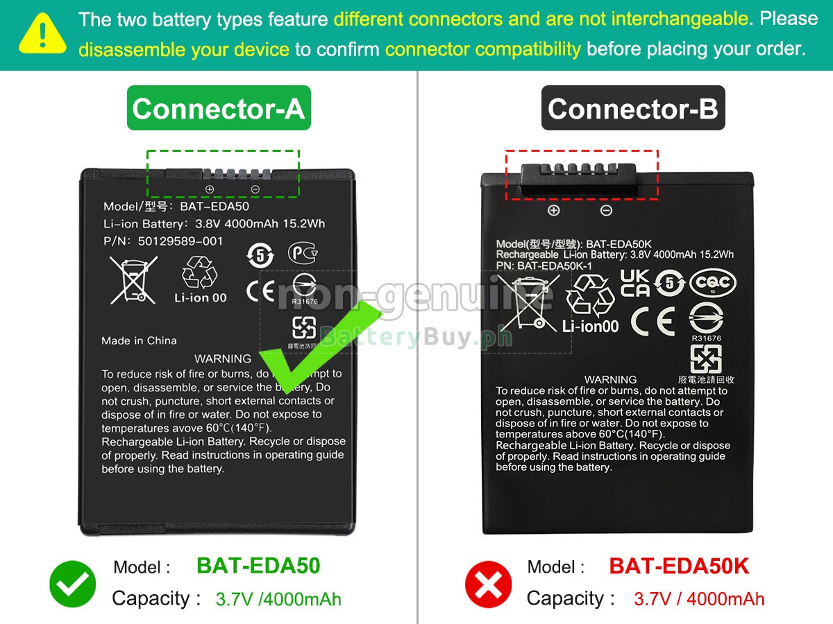 Honeywell EDA50HC Replacement Battery