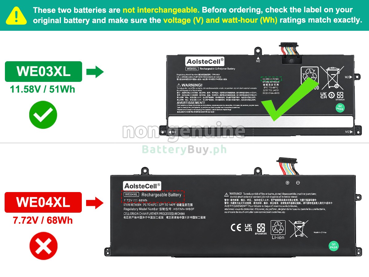 HP Pavilion Plus 14-EW1010NL Replacement Battery