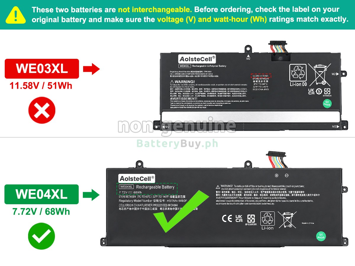HP Pavilion Plus 14-EW1010NL Replacement Battery