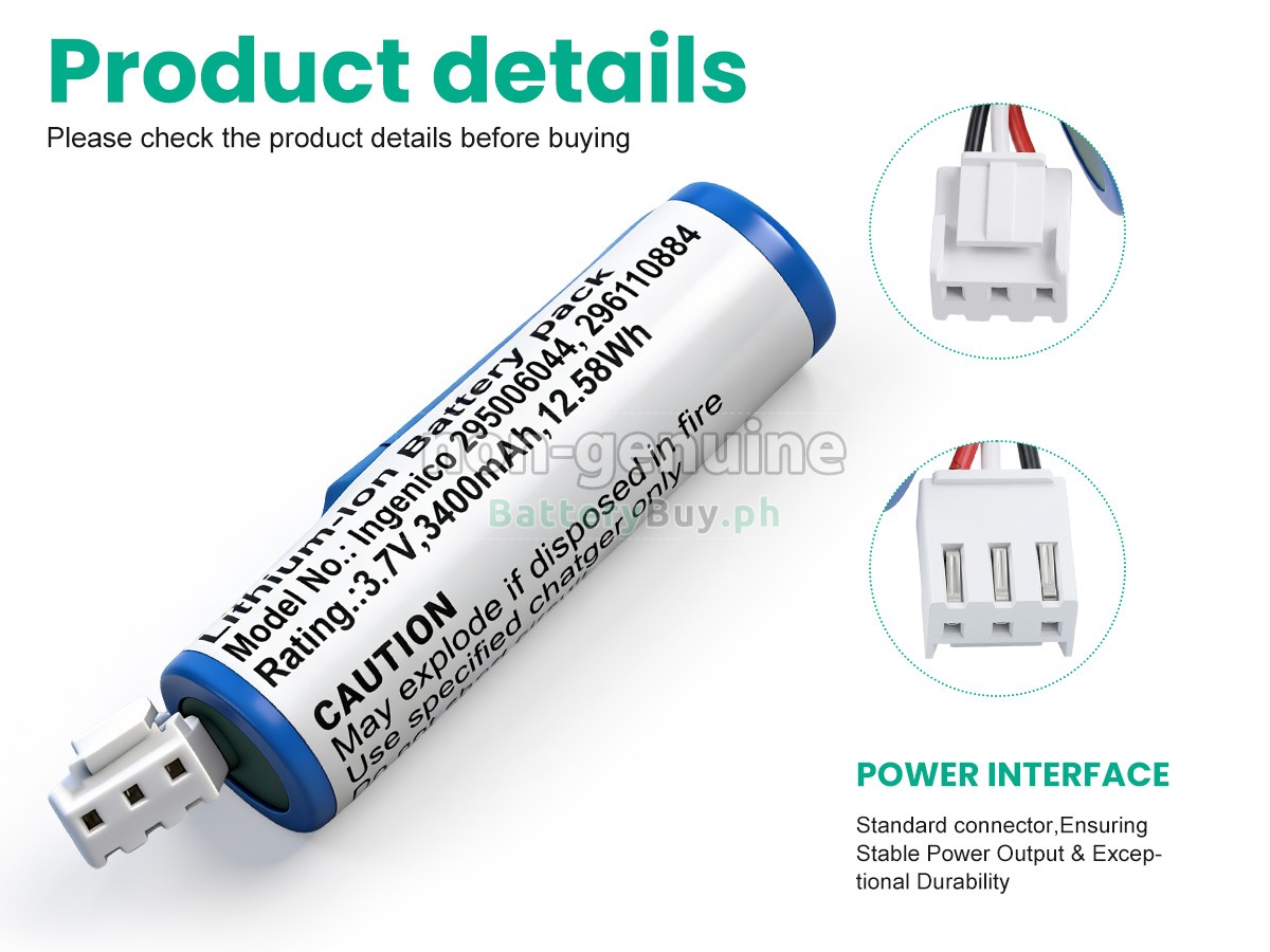 Ingenico 295006044 Replacement Battery