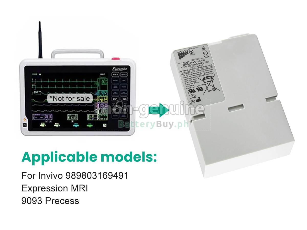 Invivo 9093 PRECESS Replacement Battery
