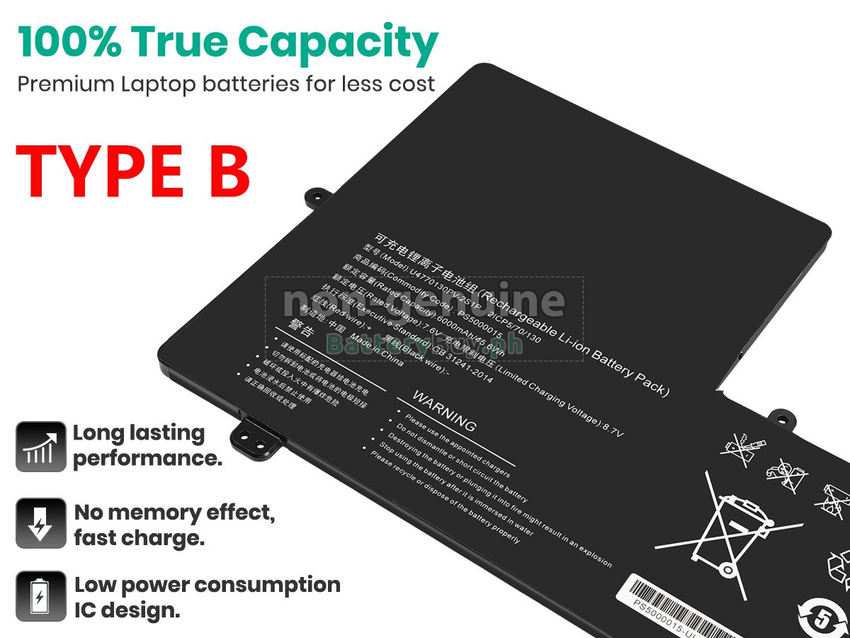 IPASON PS5000015 Replacement Battery