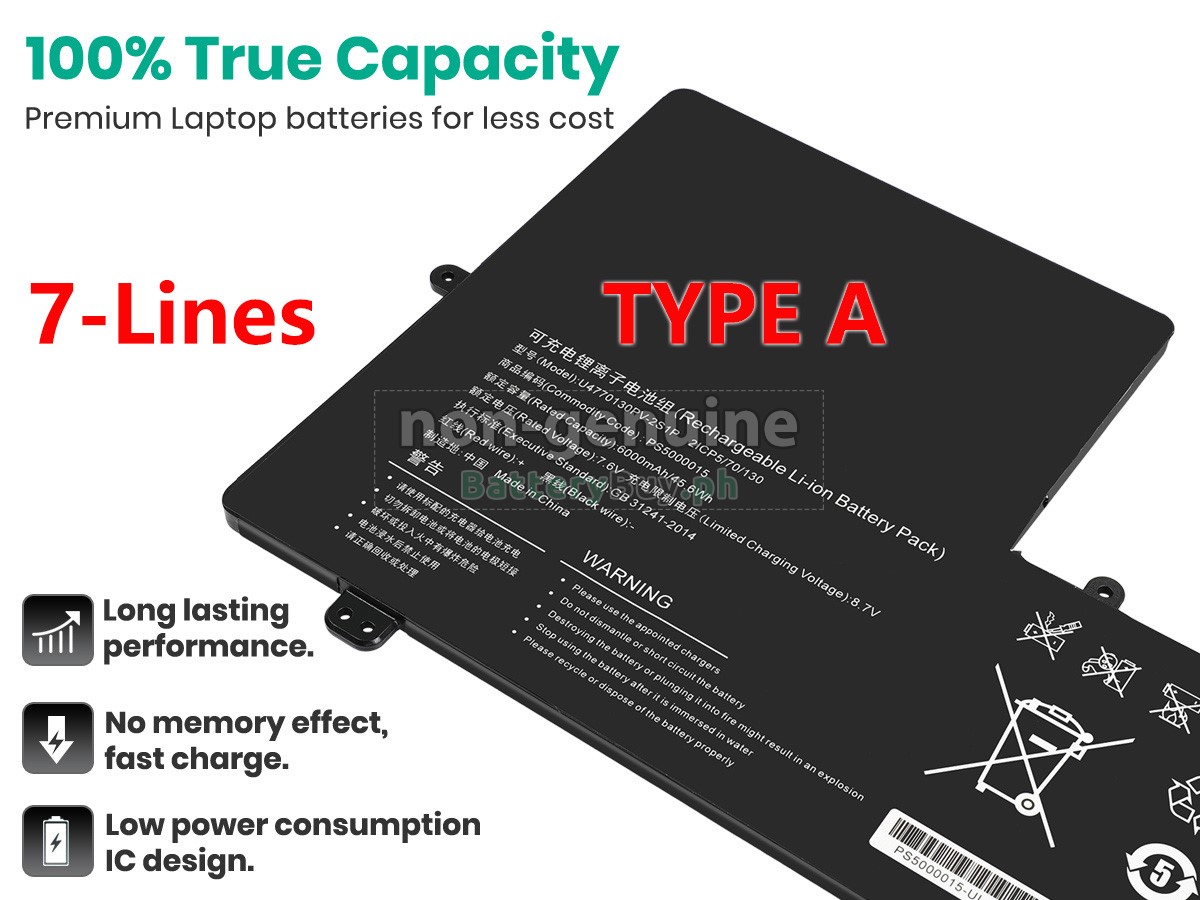 IPASON PS5000015 Replacement Battery