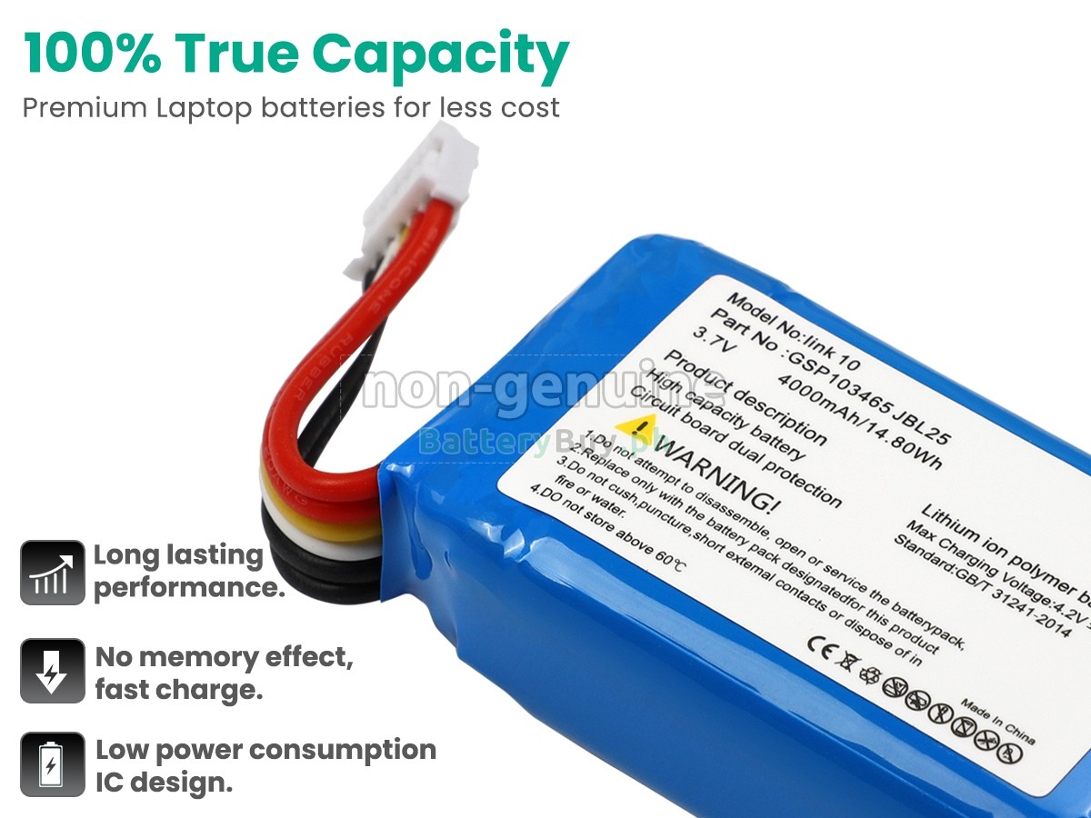JBL GSP103465 Replacement Battery