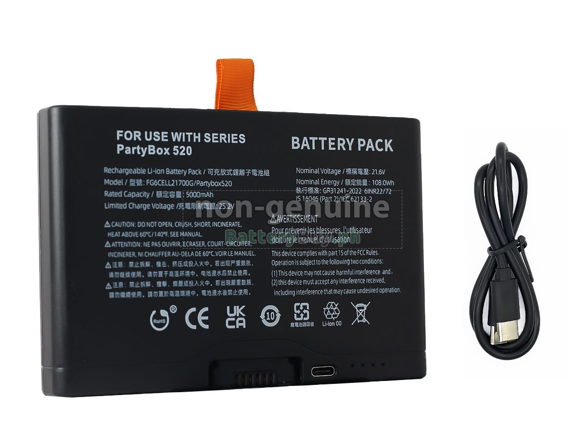 JBL PARTYBOX 520-TYPEC Replacement Battery