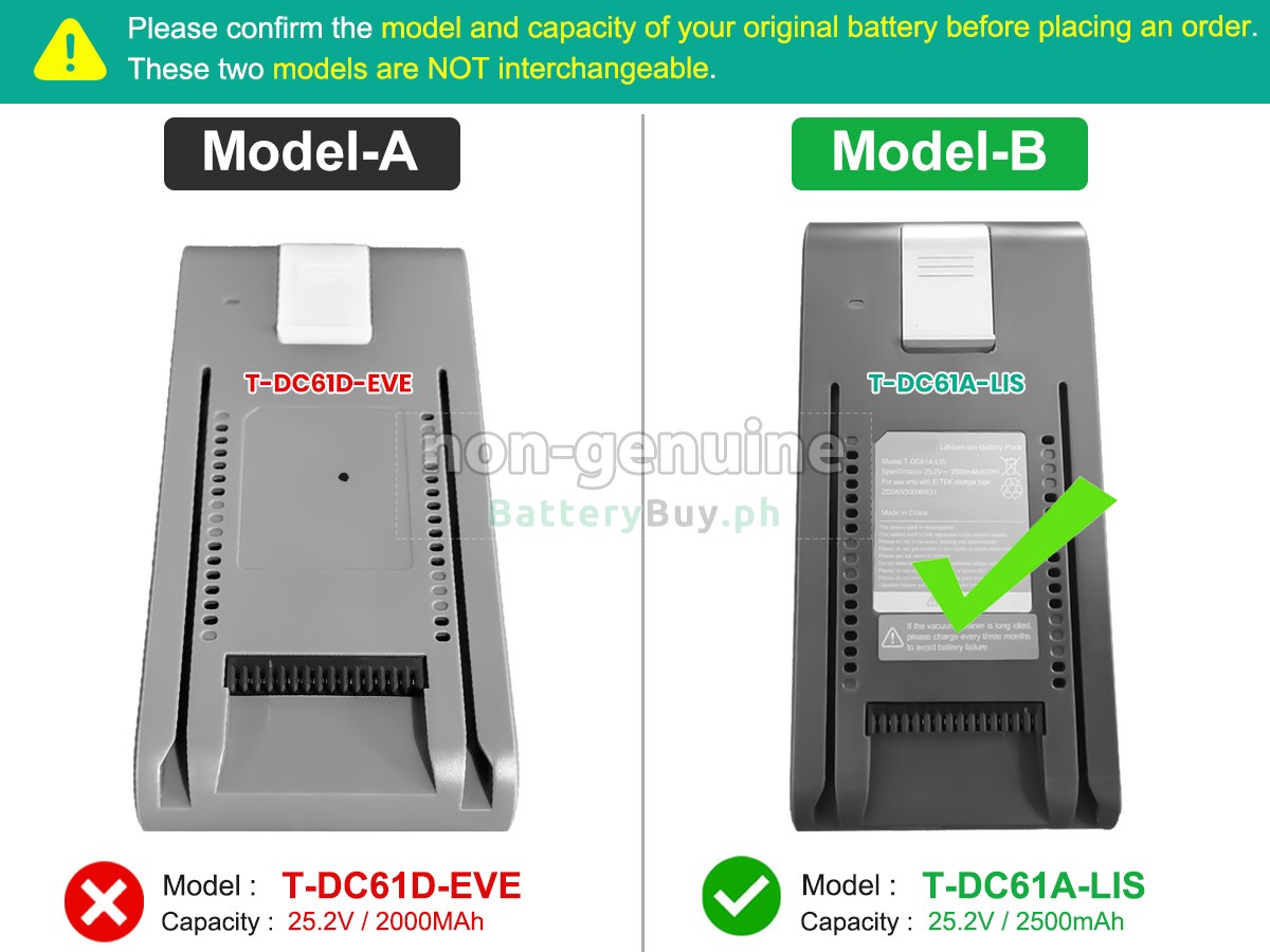 JIMMY H8 FLEX Replacement Battery