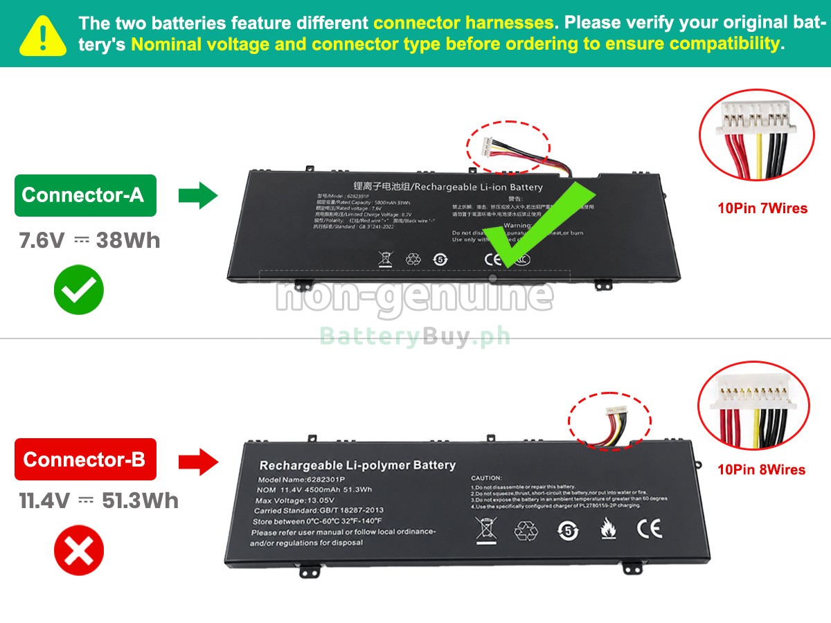 Jumper 6282301P Replacement Battery