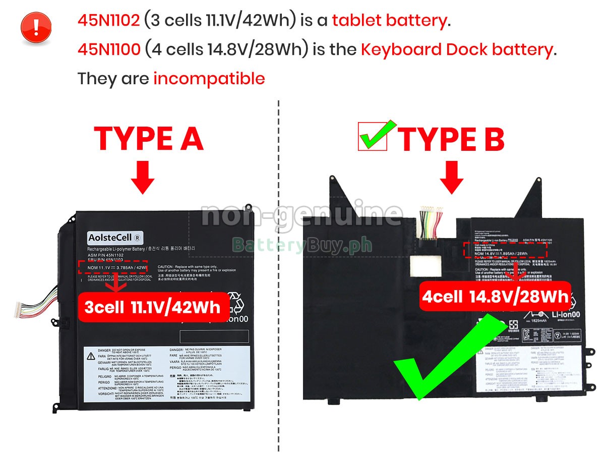 Lenovo ThinkPad HELIX 3698-4SU Replacement Battery