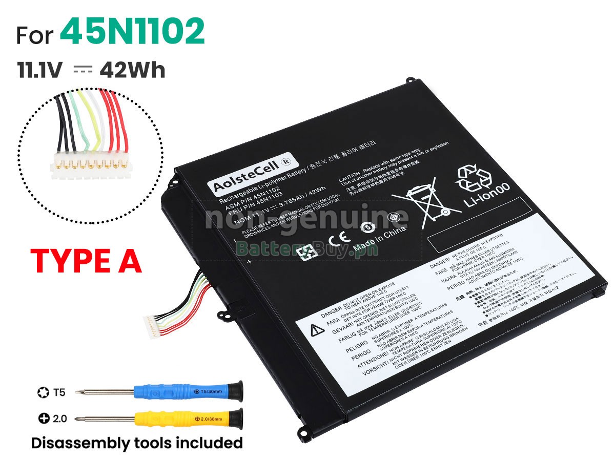 Lenovo ThinkPad HELIX 3698-4SU Replacement Battery