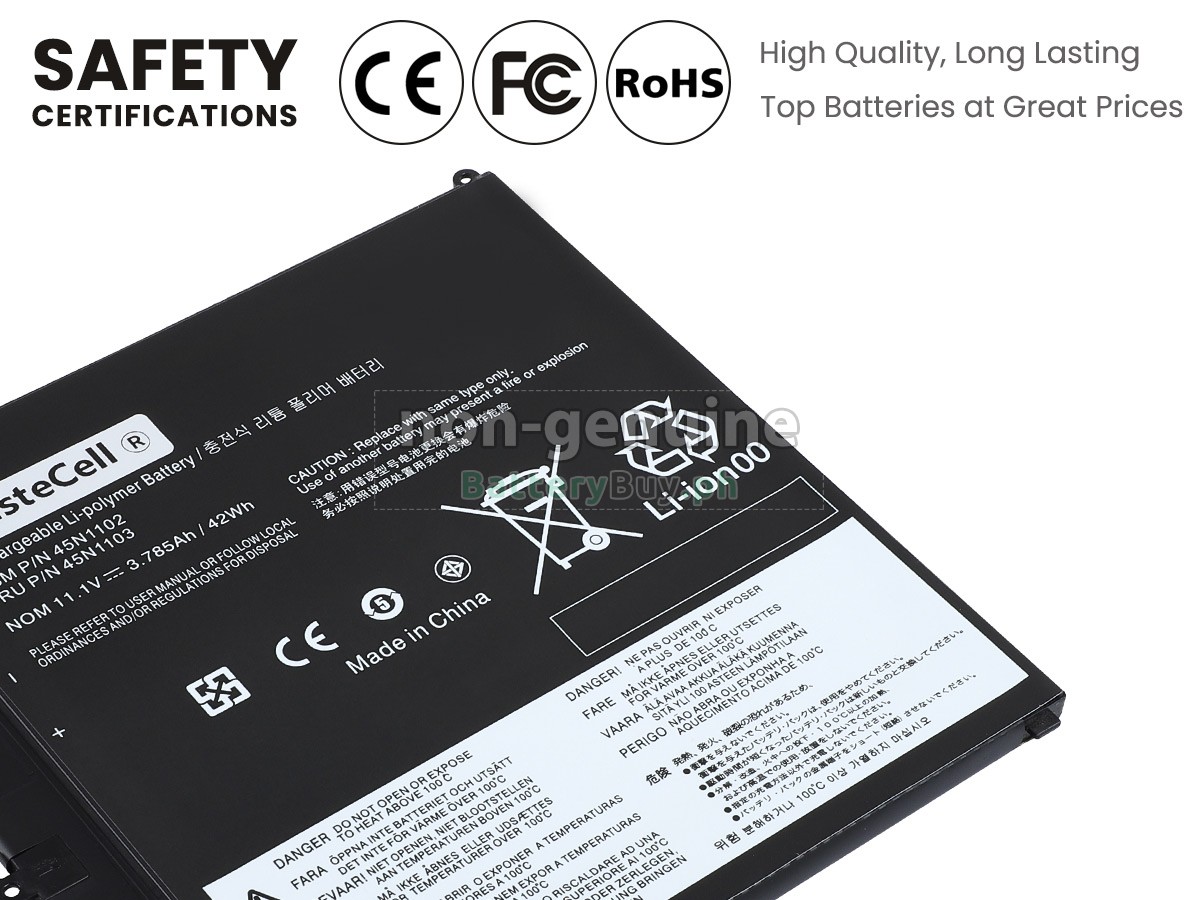 Lenovo ThinkPad HELIX 3698-4SU Replacement Battery