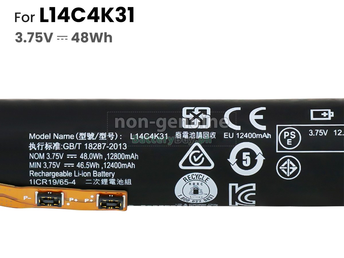 Lenovo L14C4K31 Replacement Battery