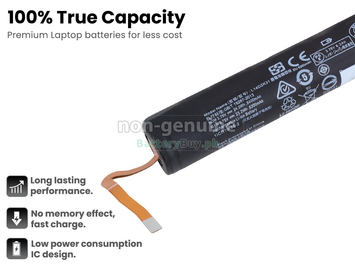 Lenovo YOGA Tablet 2-851 Replacement Battery