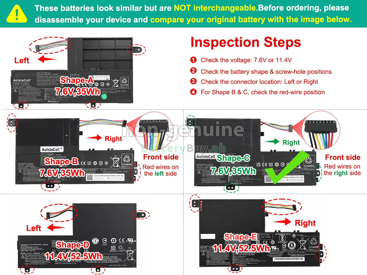 Lenovo 5B10K84639 Replacement Battery
