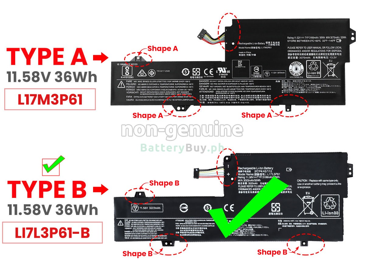 Lenovo IdeaPad 320S-13IKB-81AK008AUK Replacement Battery
