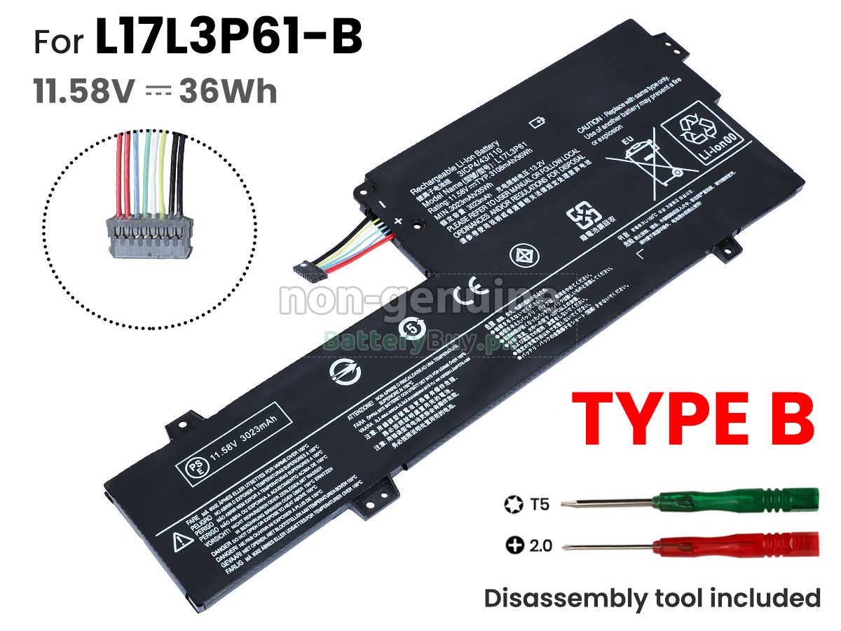 Lenovo IdeaPad 320S-13IKB-81AK008AUK Replacement Battery