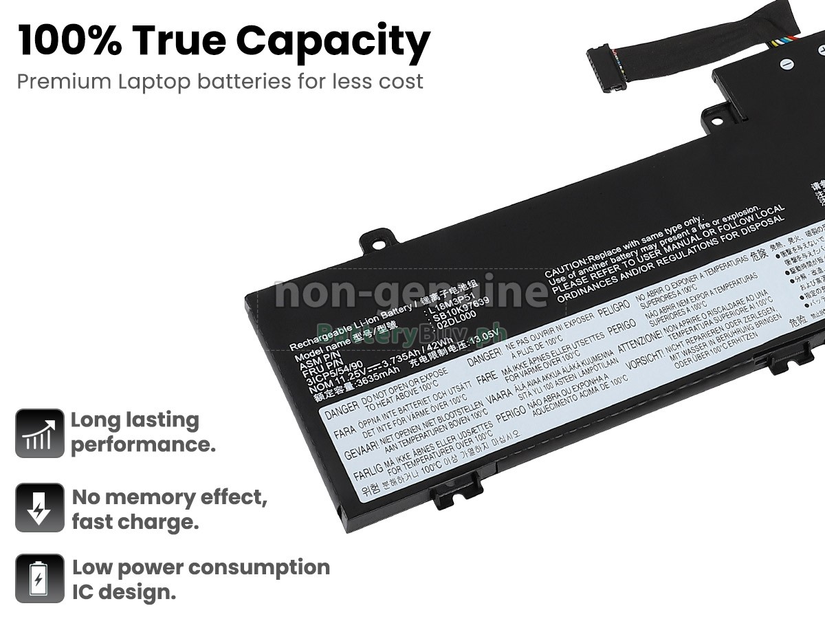 Lenovo ThinkPad E490S-20NG000JKR Replacement Battery