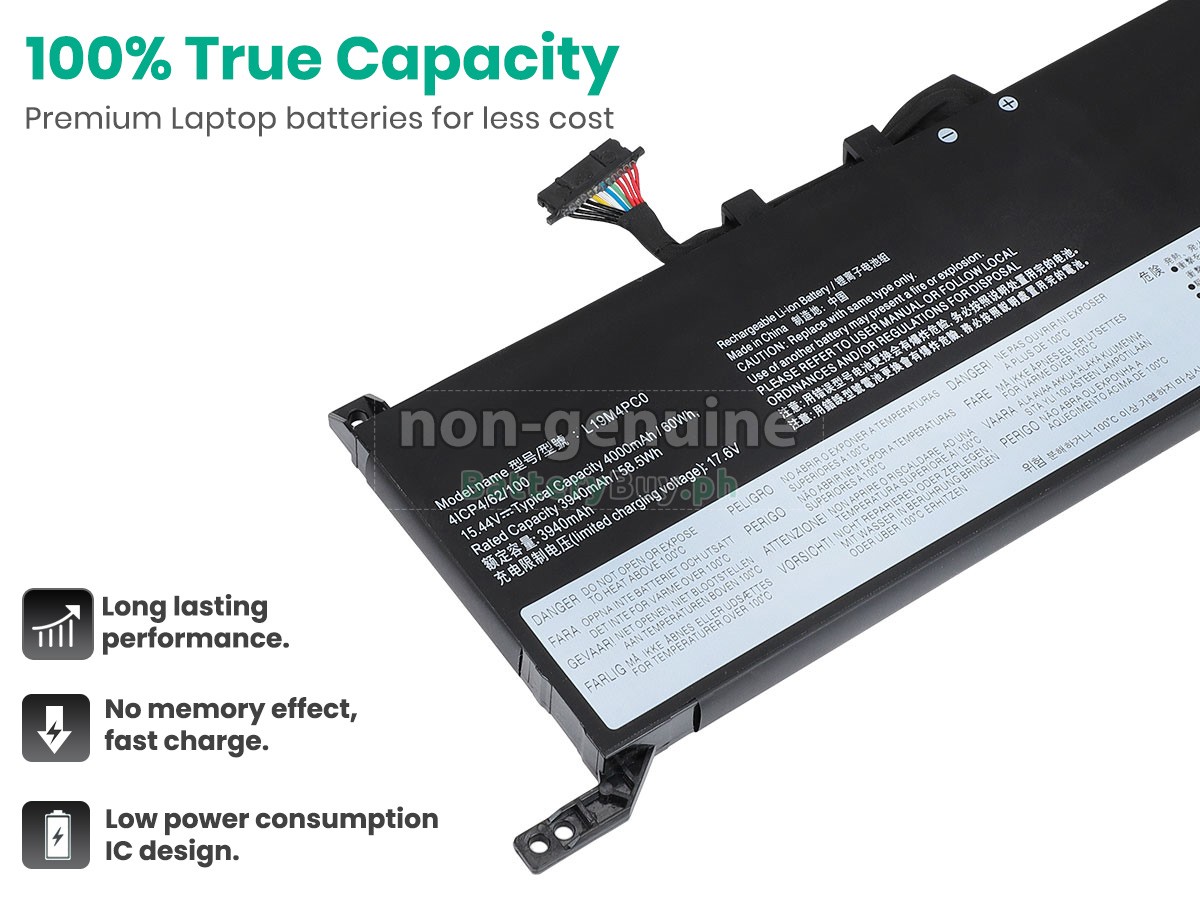 Lenovo LEGION 5-15ARH05-82B5005YMJ Replacement Battery