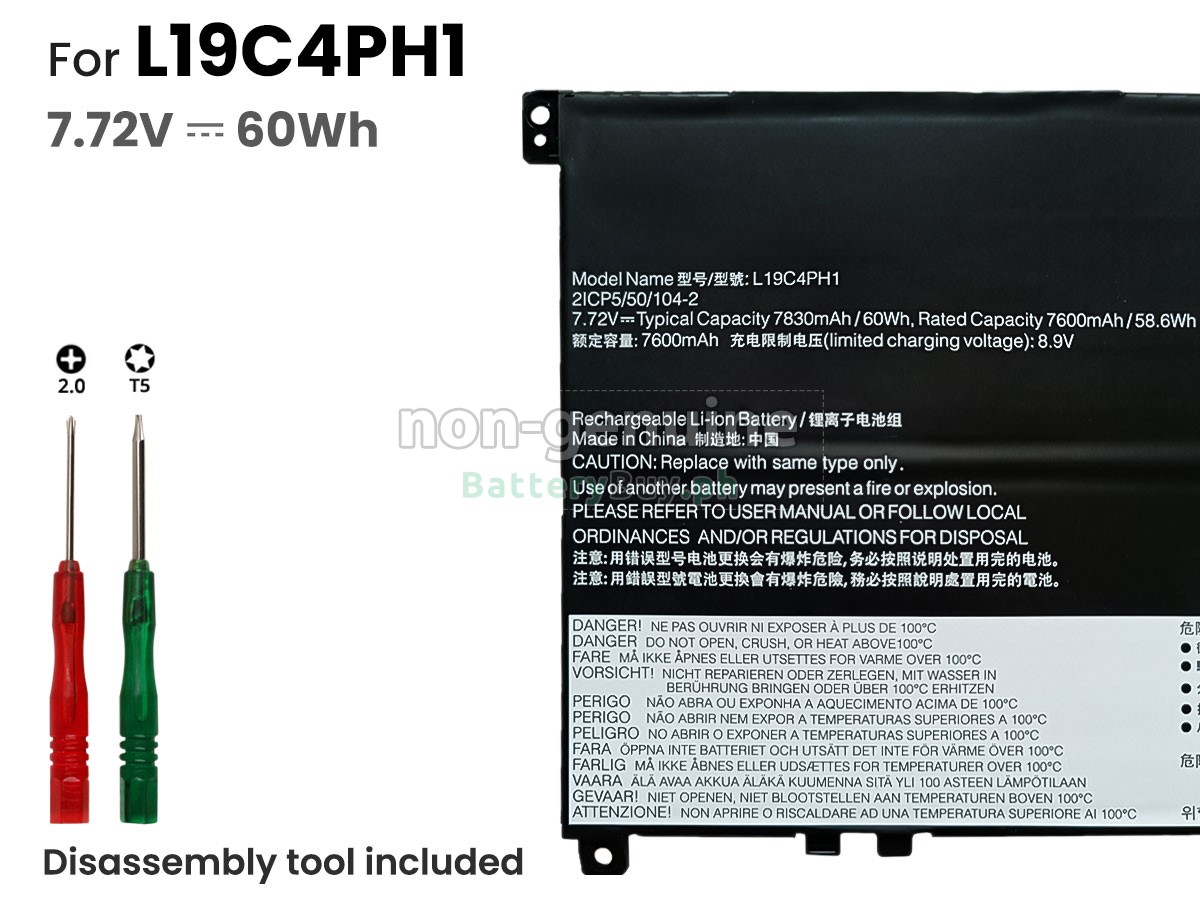 Lenovo L19C4PH1 Replacement Battery