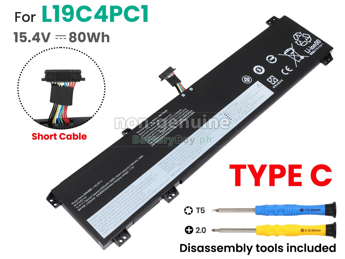 Lenovo LEGION 5-15ARH05-82B5005YMJ Replacement Battery