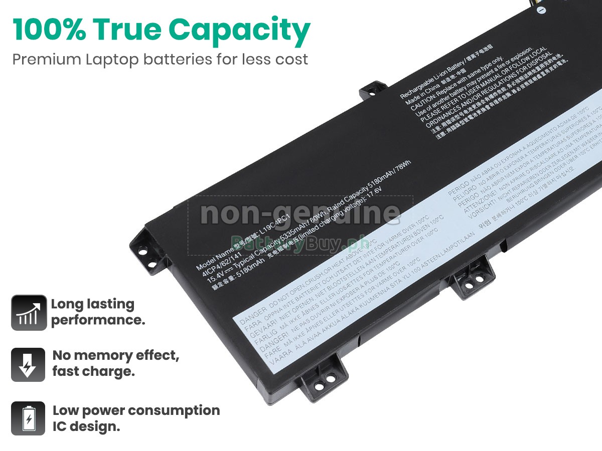 Lenovo LEGION 5-15ARH05-82B5005YMJ Replacement Battery