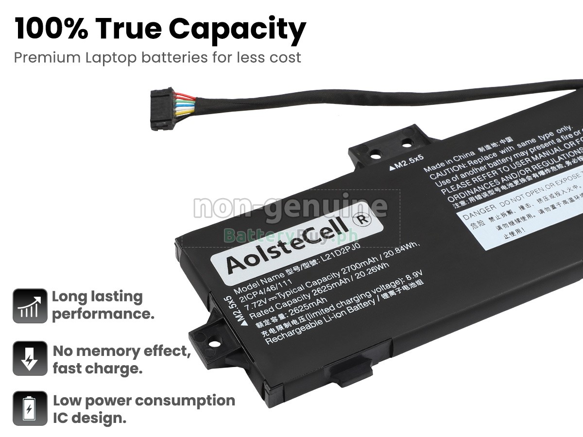 Lenovo L21D2PJ0 Replacement Battery