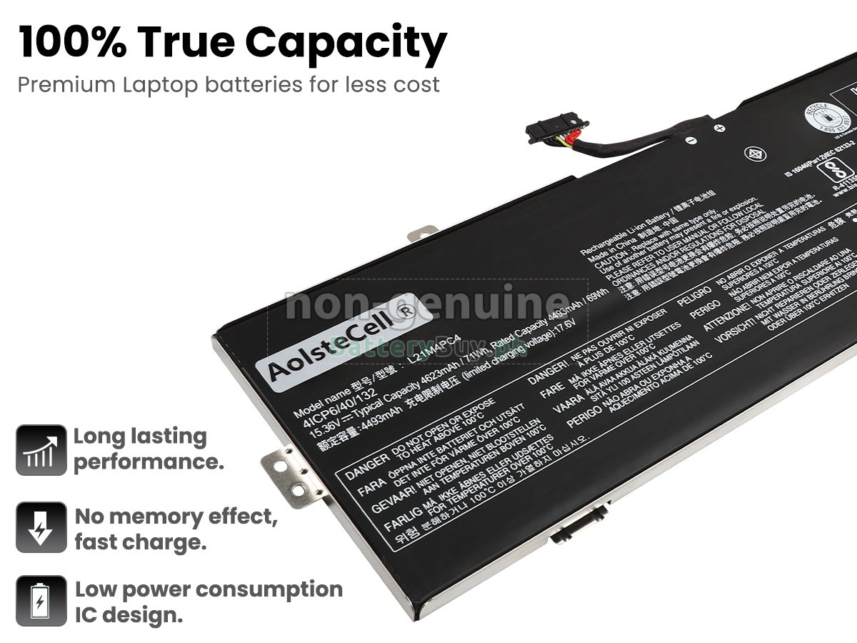 Lenovo IdeaPad GAMING 3 16IAH7-82SA000AGE Replacement Battery