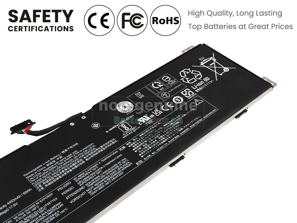 Lenovo IdeaPad GAMING 3 16IAH7-82SA000AGE Replacement Battery