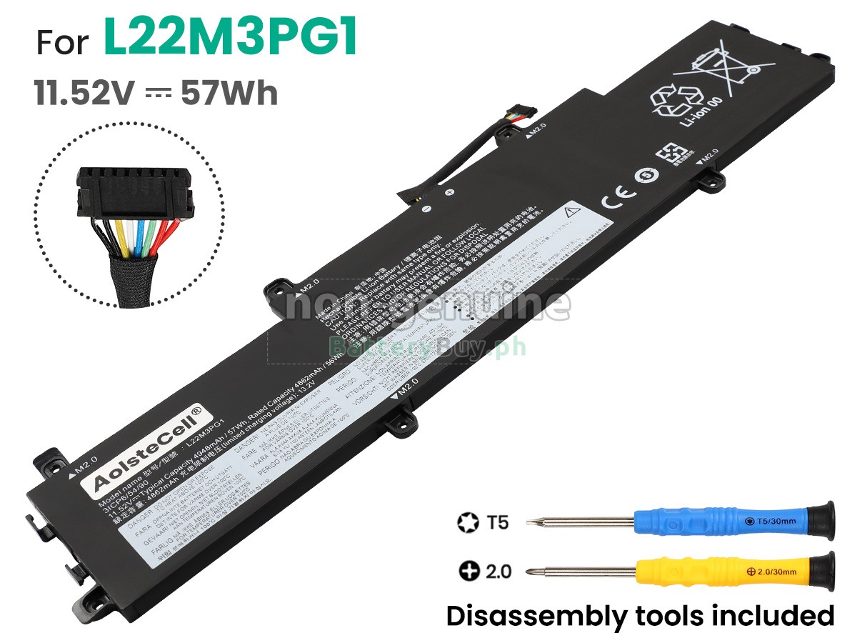 Lenovo IP SLIM 3 CHROME 14IAN8-83BN0038MH Replacement Battery