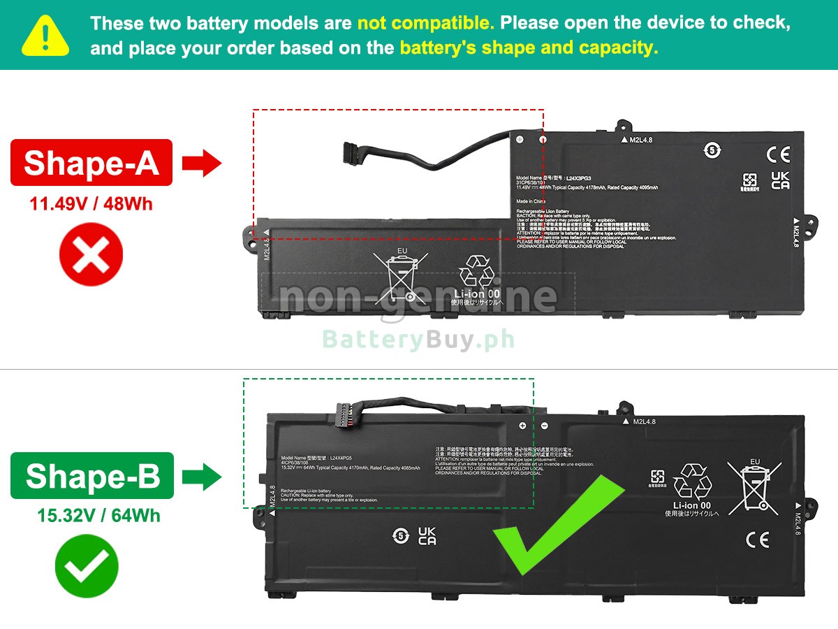 Lenovo ThinkPad E16 GEN 3-22AY002MFE Replacement Battery