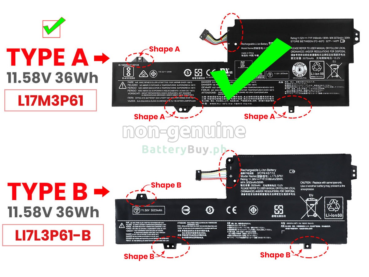 Lenovo IdeaPad 320S-13IKB-81AK008AUK Replacement Battery