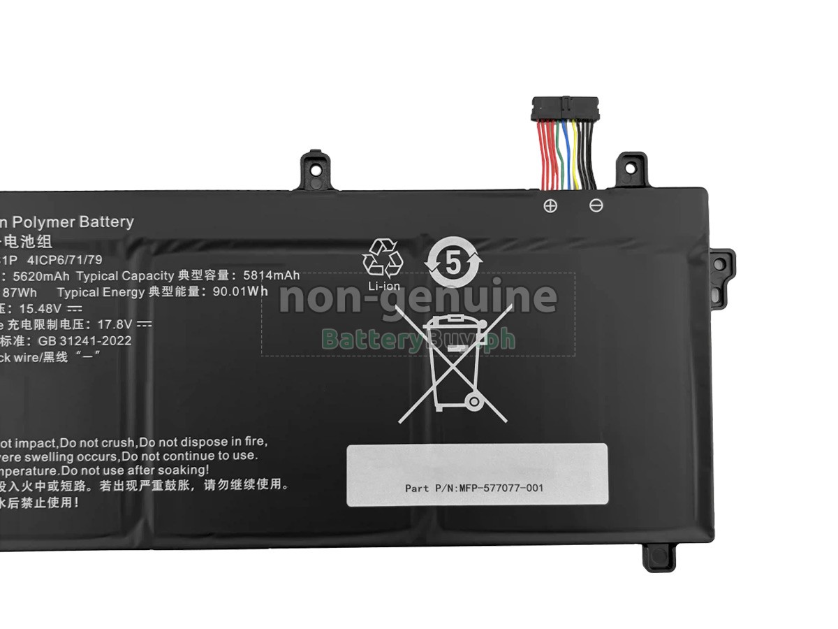 Mechrevo FT7891-4S1P Replacement Battery