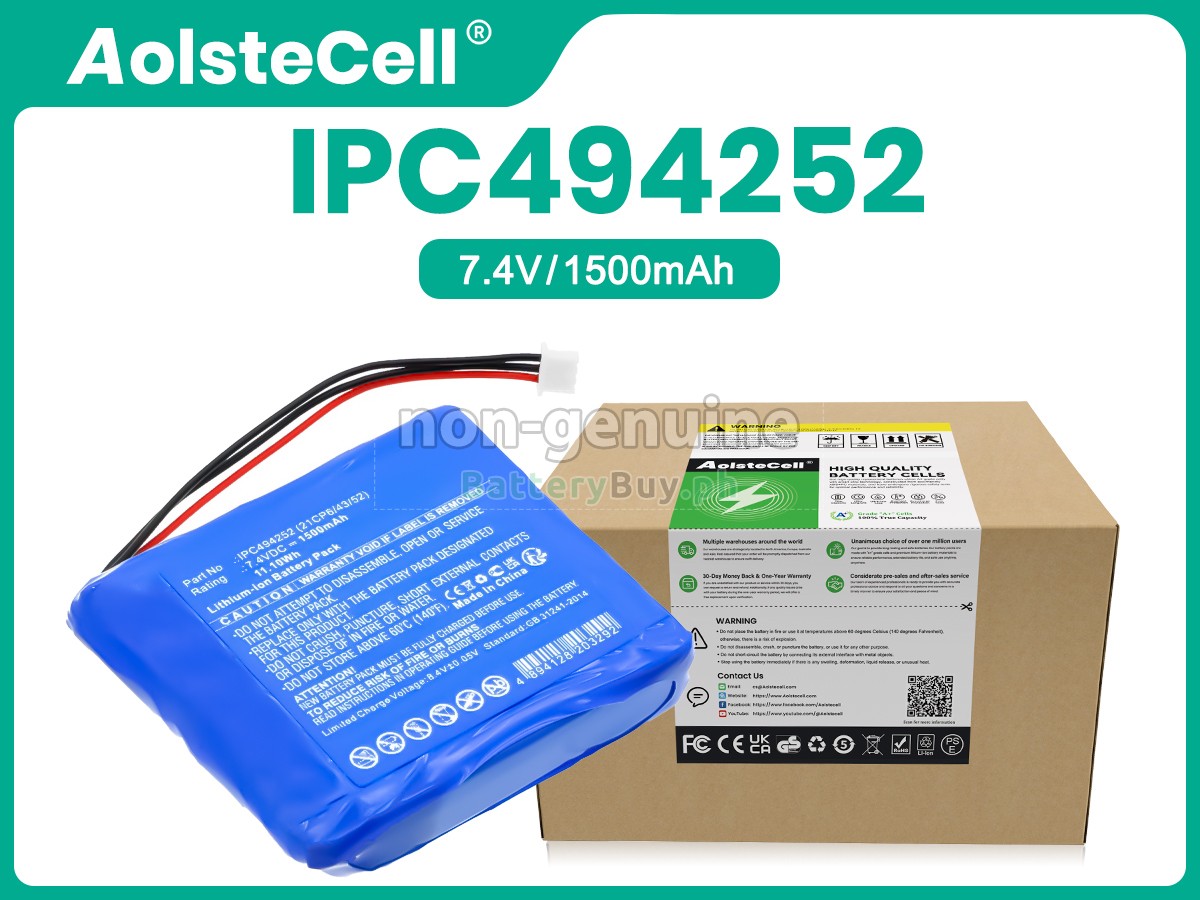 Medcaptain IPC494252 Replacement Battery
