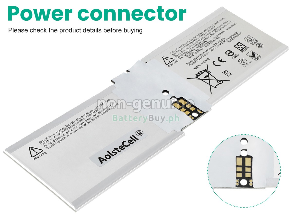 Microsoft Surface BOOK 2 13.5-Inch TABLET Replacement Battery