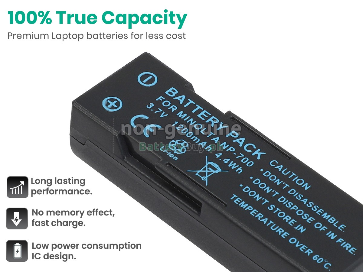 Minolta DIMAGE X60 Replacement Battery