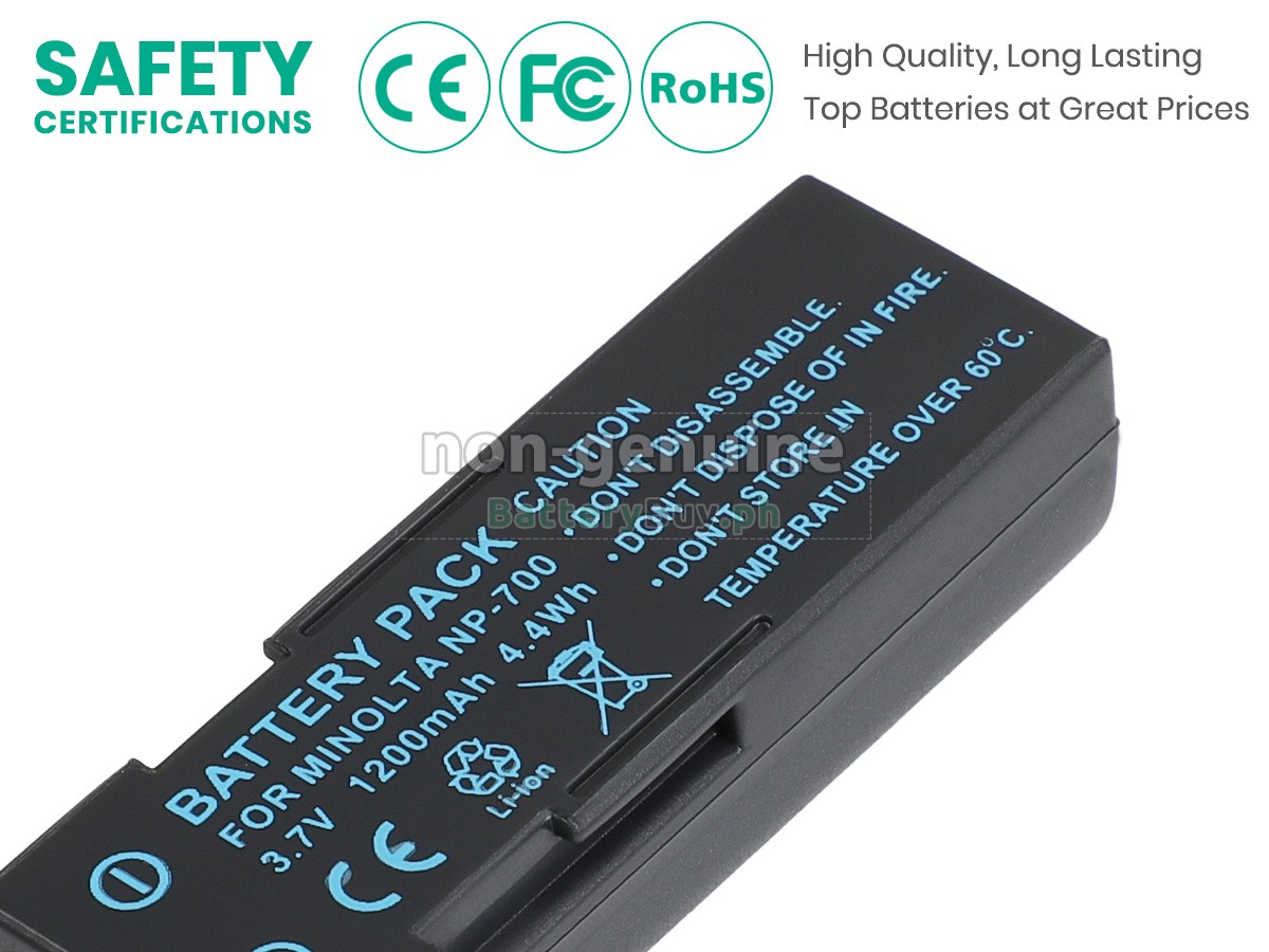 Minolta DIMAGE X60 Replacement Battery