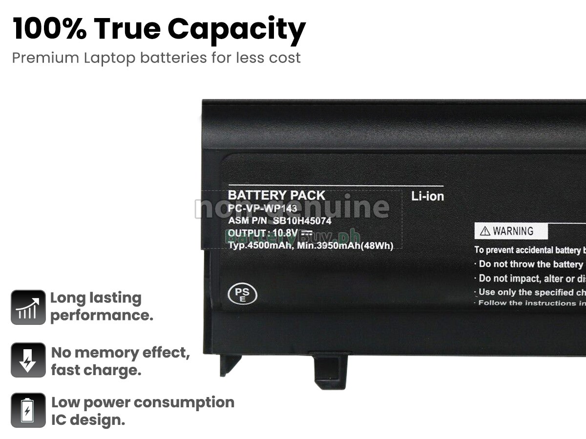 NEC PC-VP-WP143 Replacement Battery
