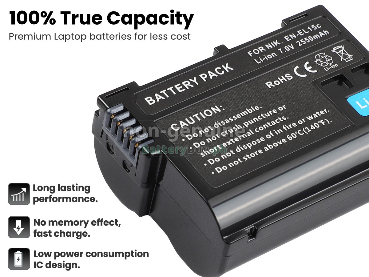 Nikon MB-D16 Replacement Battery