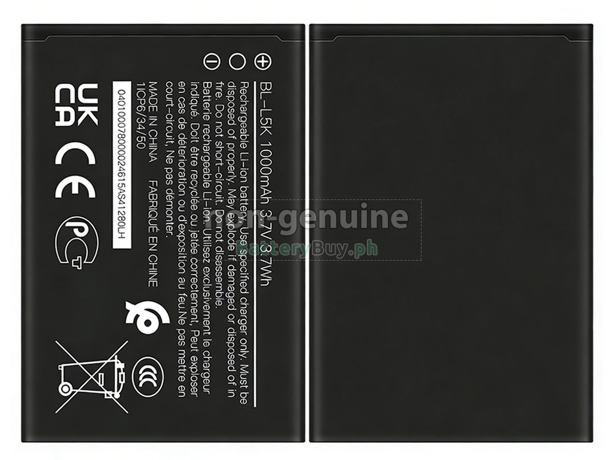 Nokia BL-L5K Replacement Battery