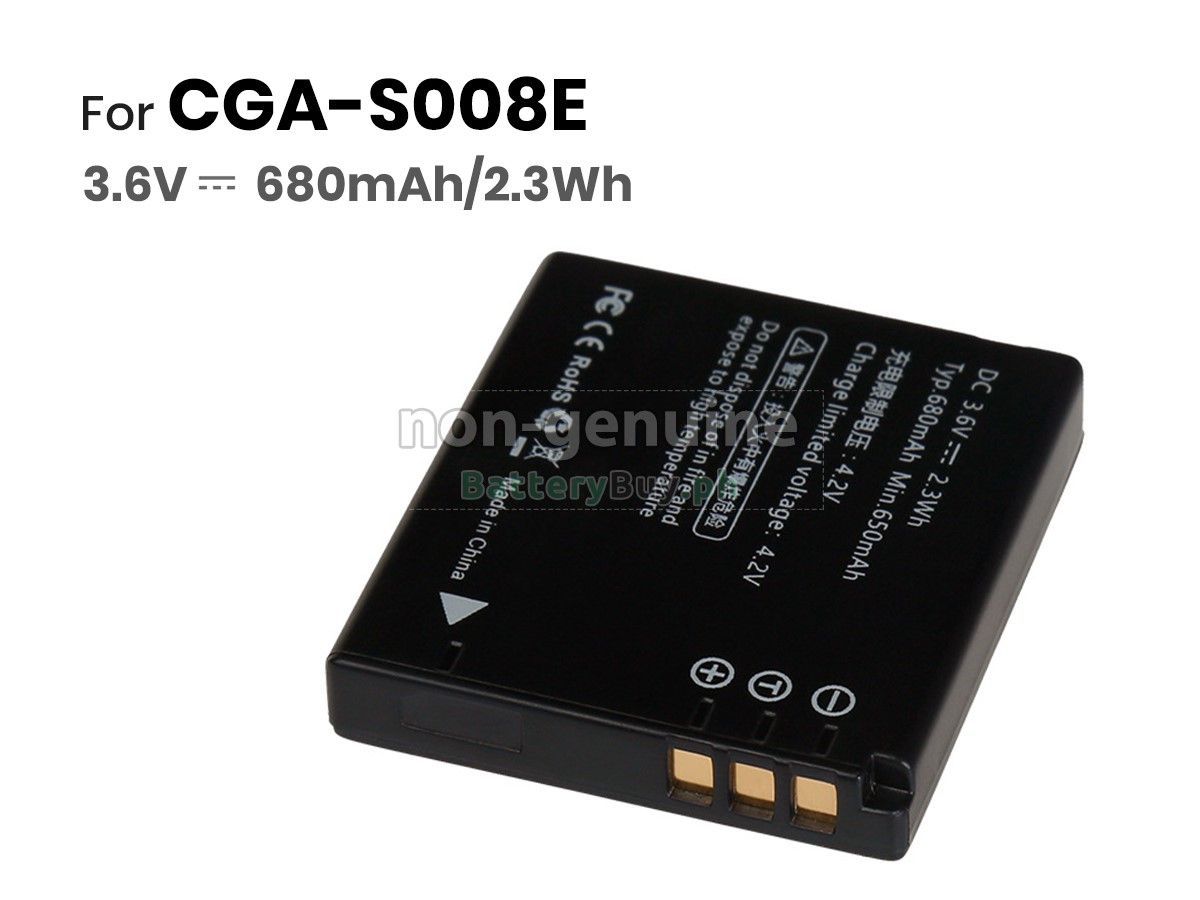 Panasonic DMC-FX33 Replacement Battery