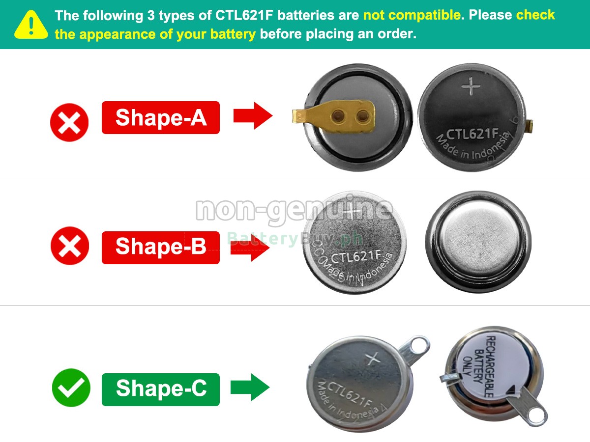 Panasonic CTL621F Replacement Battery