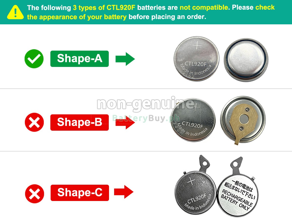 Panasonic CTL920 Replacement Battery